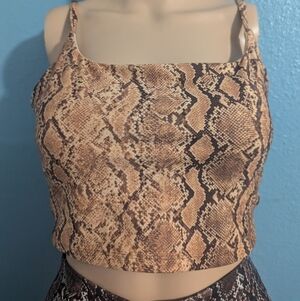Snake Print Women's Top